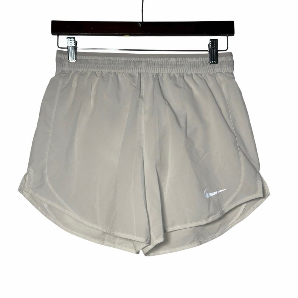 Nike Tempo Luxe Shorts Womens White Small Lined Running Activewear Athletic Gym